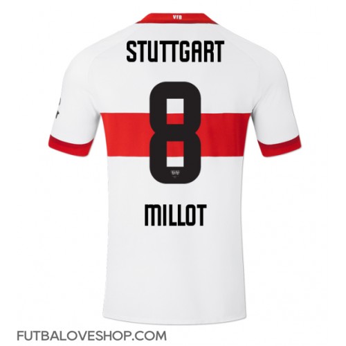 Dres Stuttgart Enzo Millot #8 Domáci 2024-25 Krátky Rukáv